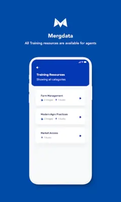 Mergdata android App screenshot 1